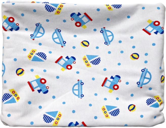 bebehome 竹纖維三層嬰兒防水隔尿墊 560g, 藍色小汽車, 1件