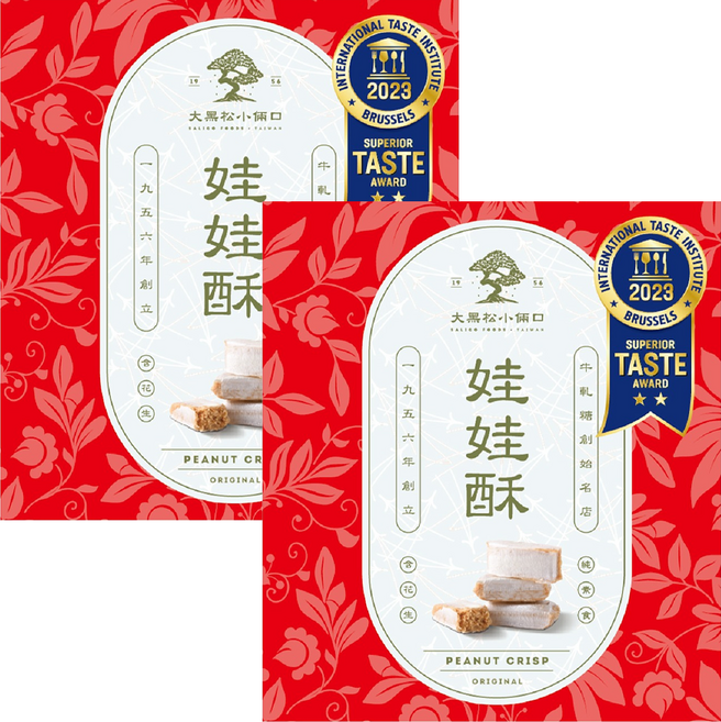 SALICO FOODS 大黑松小倆口 嚴選娃娃酥禮盒, 2個, 100g
