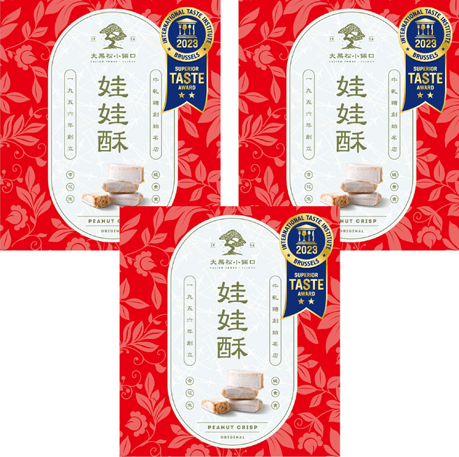 SALICO FOODS 大黑松小倆口 嚴選娃娃酥禮盒, 3個, 100g