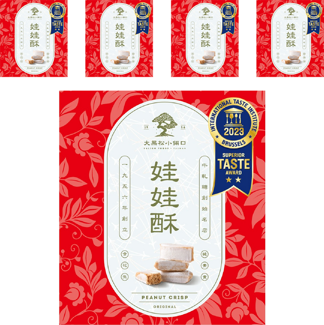 SALICO FOODS 大黑松小倆口 嚴選娃娃酥禮盒, 5個, 100g