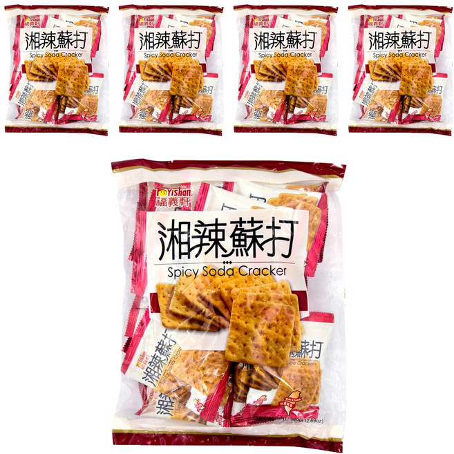福義軒 湘辣蘇打餅, 306g, 5袋