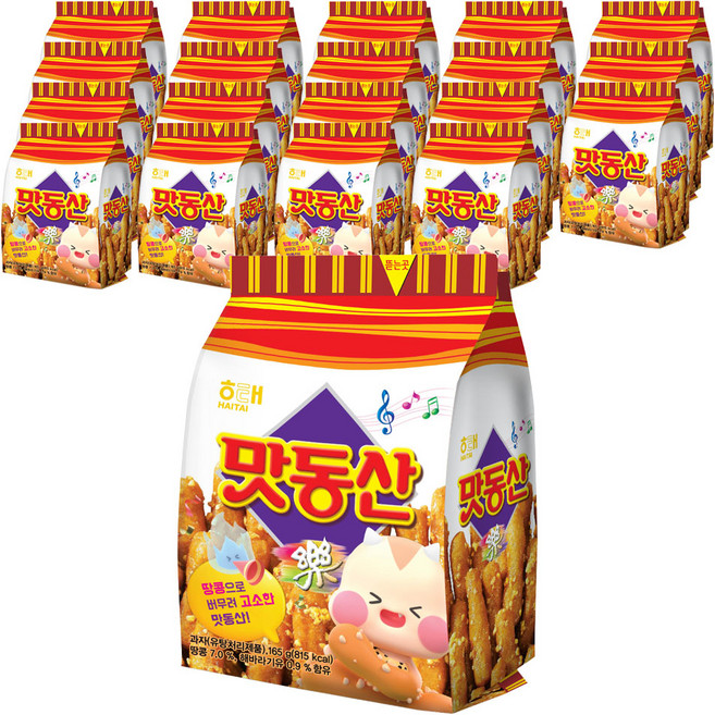 해태제과 맛동산, 165g, 20개