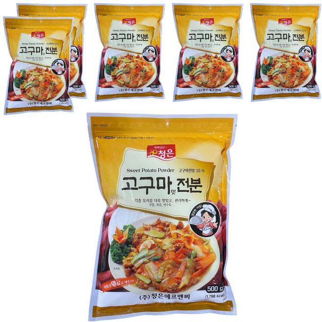청은에프엔비 고구마맛전분, 500g, 6개