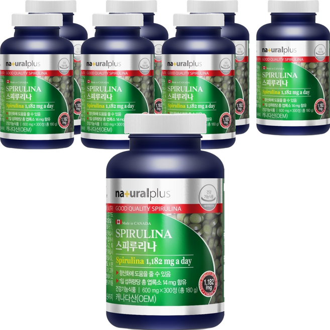 naturalplus 螺旋藻, 300錠, 8個