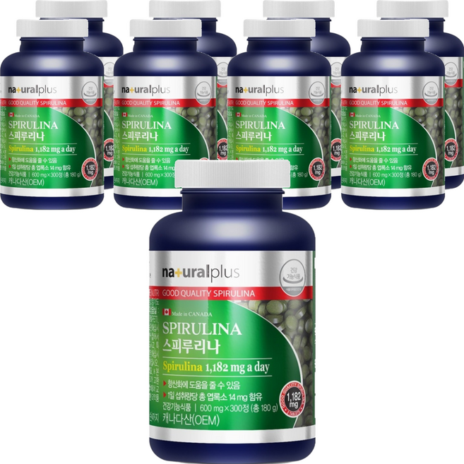 naturalplus 螺旋藻, 300錠, 9個