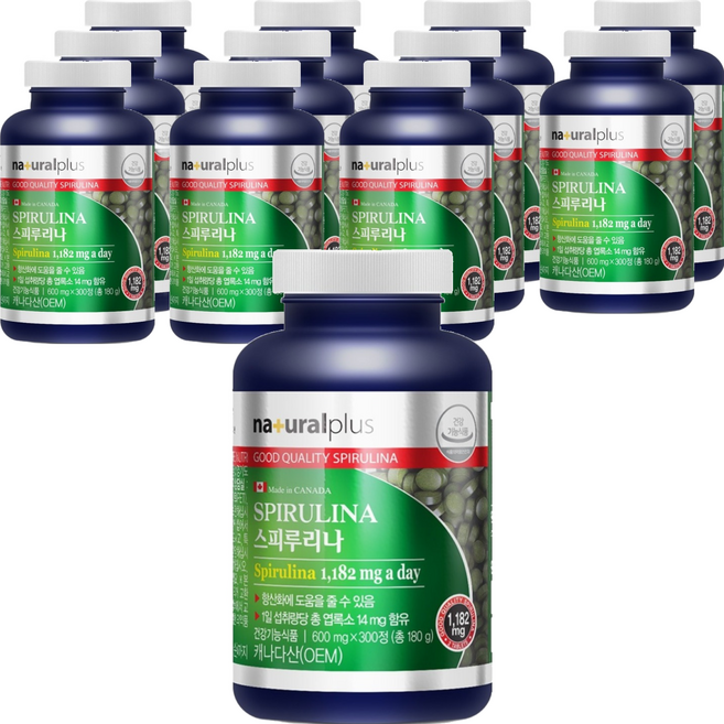 naturalplus 螺旋藻, 300錠, 12個
