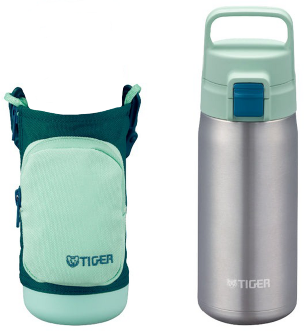 TIGER 虎牌 童用型 保溫保冷杯 MTA-A050 附杯套 薄荷綠, 500ml, 1瓶