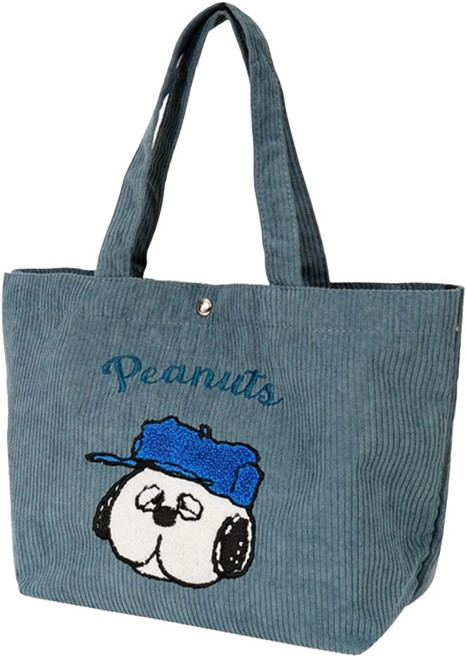 Kiiwi O PEANUTS 史努比 復古溫暖燈芯絨大容量萬用袋