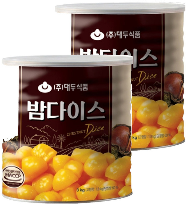 대두식품 밤다이스, 2개, 3kg