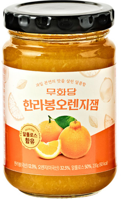 무화당 알룰로스 한라봉 오렌지잼, 235g, 1개