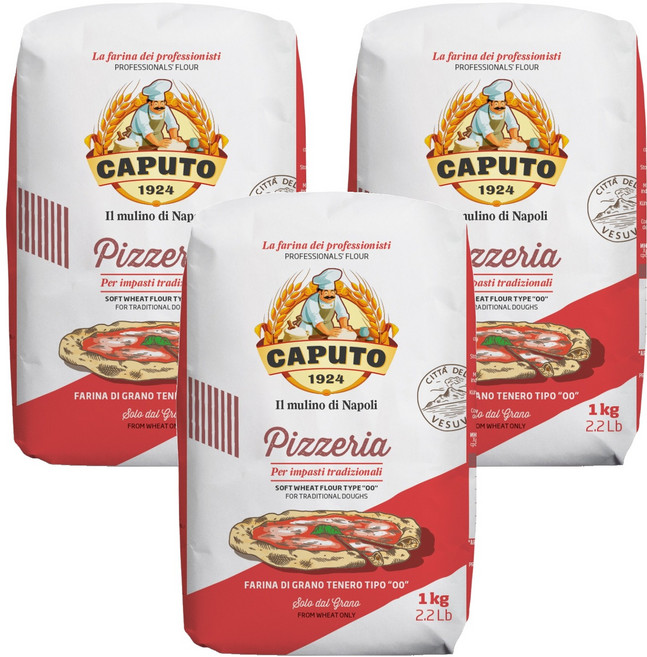 카푸토1924 피제리아 Tipo 00 밀가루, 1kg, 3개