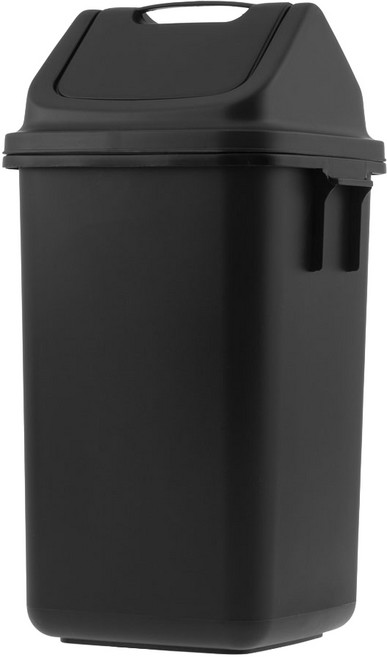 코멧 사각 카페 업소용 쓰레기통, 블랙