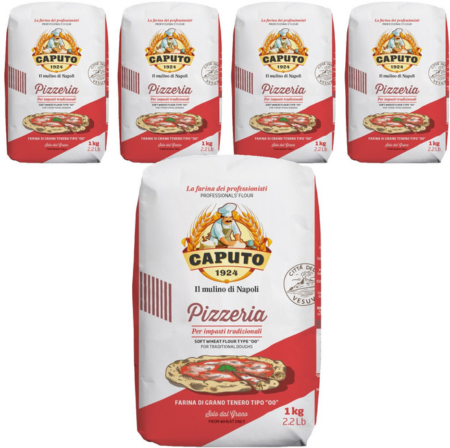 카푸토1924 피제리아 Tipo 00 밀가루, 1kg, 5개