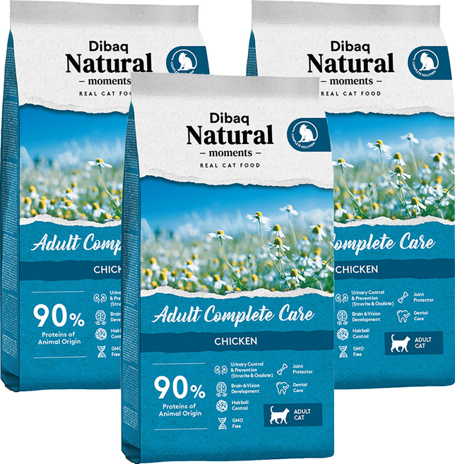 Dibaq Natural moments 自然嗑天然貓糧 成貓配方, 雞肉, 300g, 3袋