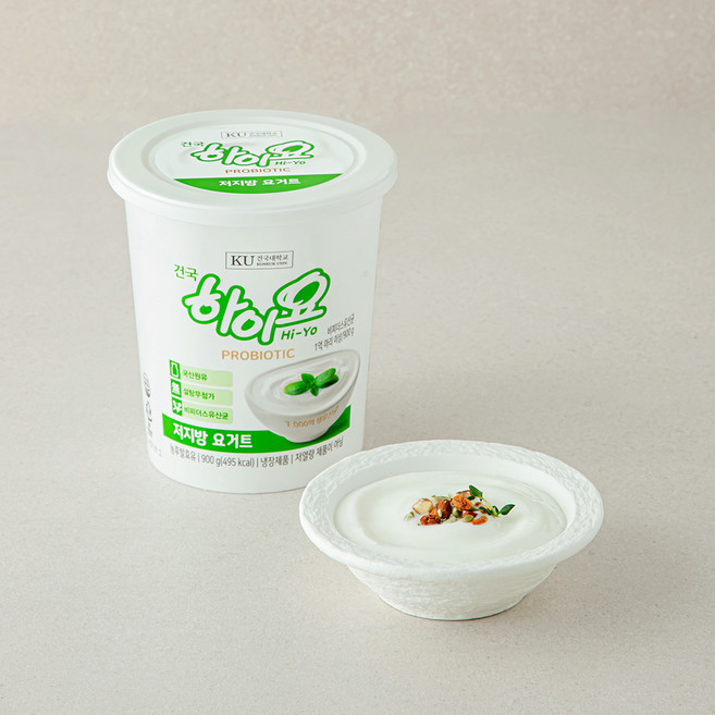 건국유업 하이요 프로바이오틱 저지방 요거트, 900g, 1개, 1개입