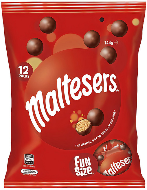 몰티져스 밀크 초콜릿 펀사이즈, 144g, 1개