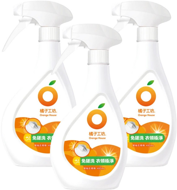 Orange House 橘子工坊 領袖衣領精, 480ml, 3瓶