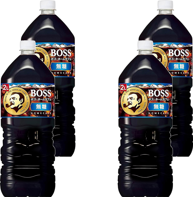 日本 BOSS 無糖咖啡, 2L, 4瓶