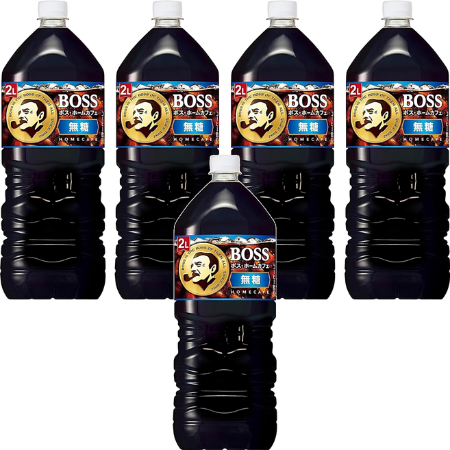 日本 BOSS 無糖咖啡, 2L, 5瓶