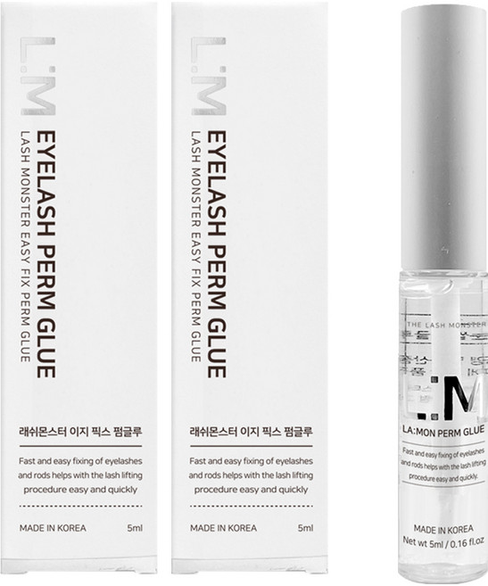 라몽 래쉬몬스터 이지 픽스 속눈썹펌 글루 5ml, 2개