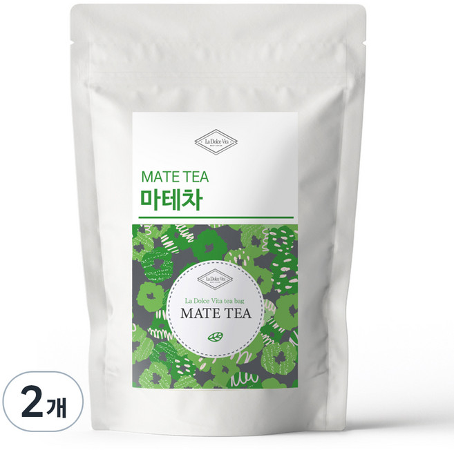 La Dolce Vita 瑪黛茶三角茶包, 1.2g, 50包, 2袋