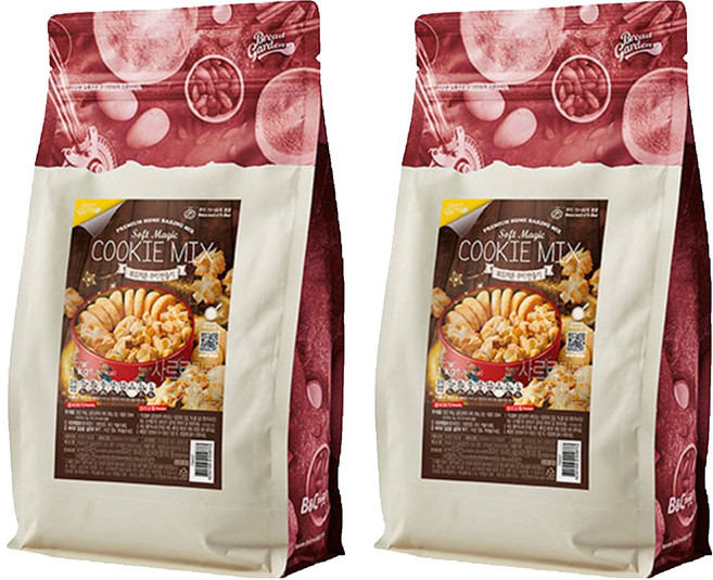 브레드가든 사르르 마법 쿠키 믹스, 2개, 1kg