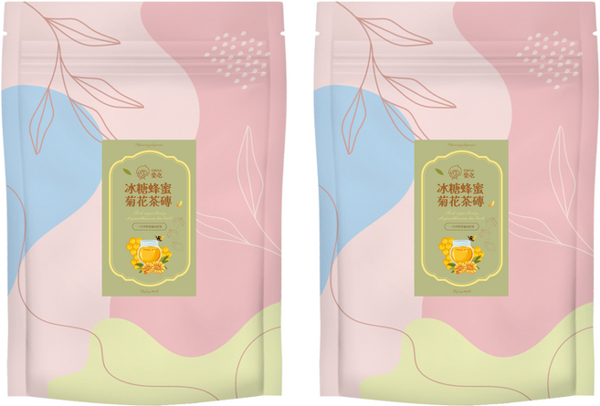CHILL 愛吃 冰糖蜂蜜菊花茶磚, 17g, 2個, 10個裝