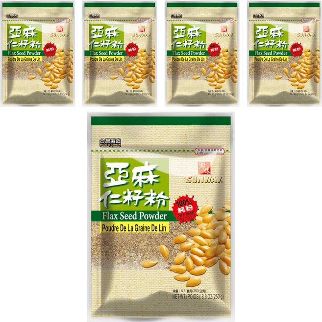 SUNWAY 鄉味 亞麻仁籽粉, 250g, 5包