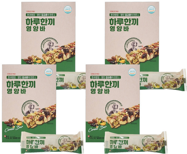 김규흔한과 한과 명장 김규흔이 만든 하루 한끼 영양바 5p, 125g, 4개