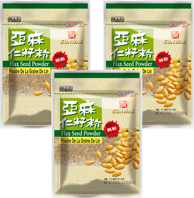 SUNWAY 鄉味 亞麻仁籽粉, 250g, 3包