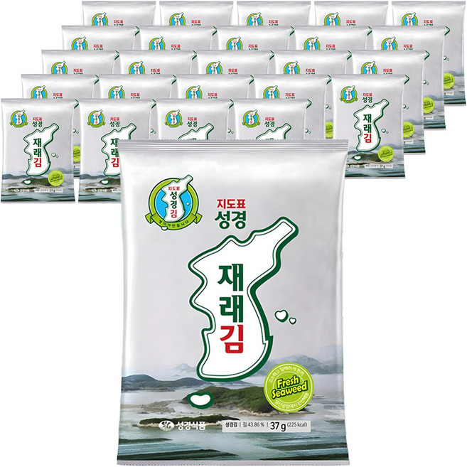 지도표성경 재래 전장김, 37g, 25개