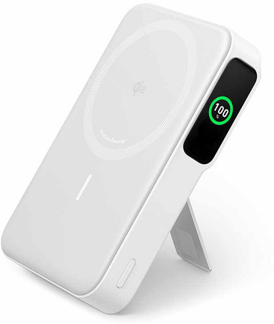 앤커 맥고 Qi2 파워뱅크 무선충전 마그네틱 맥세이프 호환 보조배터리 10000mAh 15W, 화이트