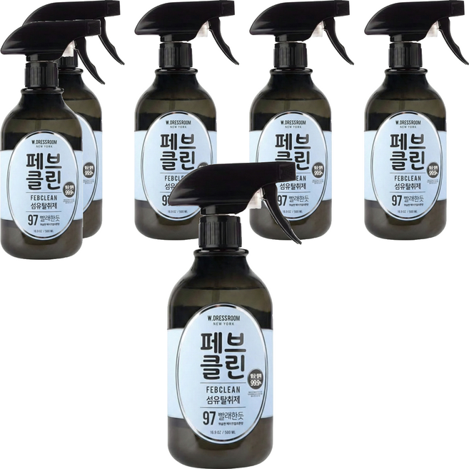 W.DRESSROOM 多麗絲 除臭噴霧 No.97四月柔棉, 500ml, 6瓶