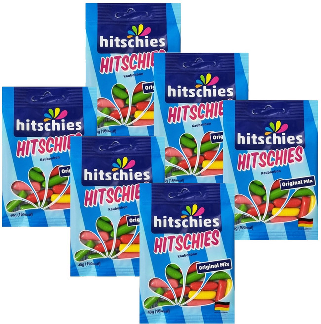 HITSCHLER 希趣樂 脆皮水果軟糖 經典綜合, 40g, 6包