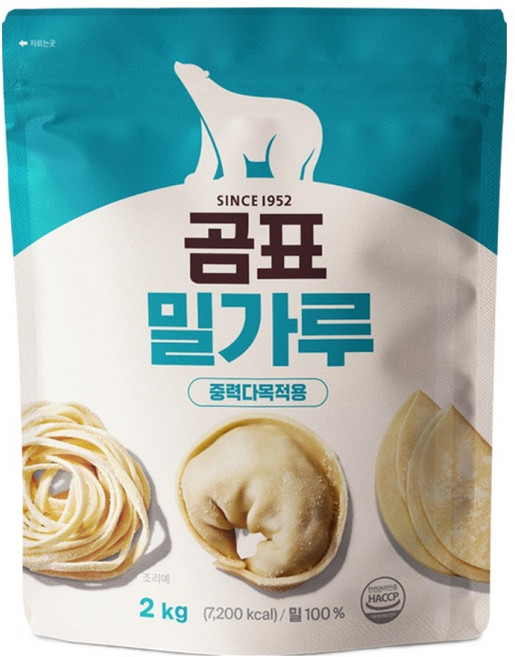 곰표 밀가루 중력다목적용, 2kg, 1개