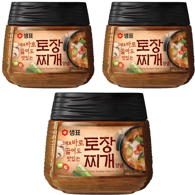 샘표 토장찌개 양념, 910g, 3개