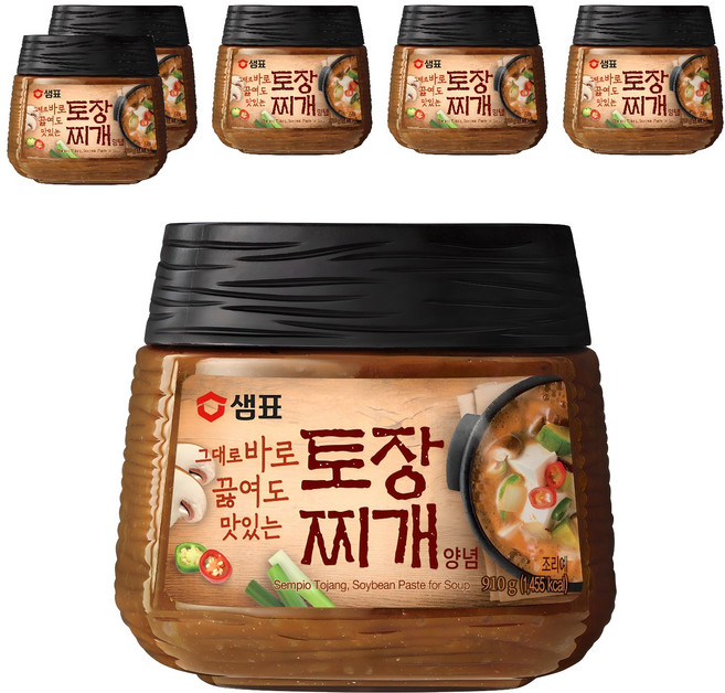 샘표 토장찌개 양념, 910g, 6개