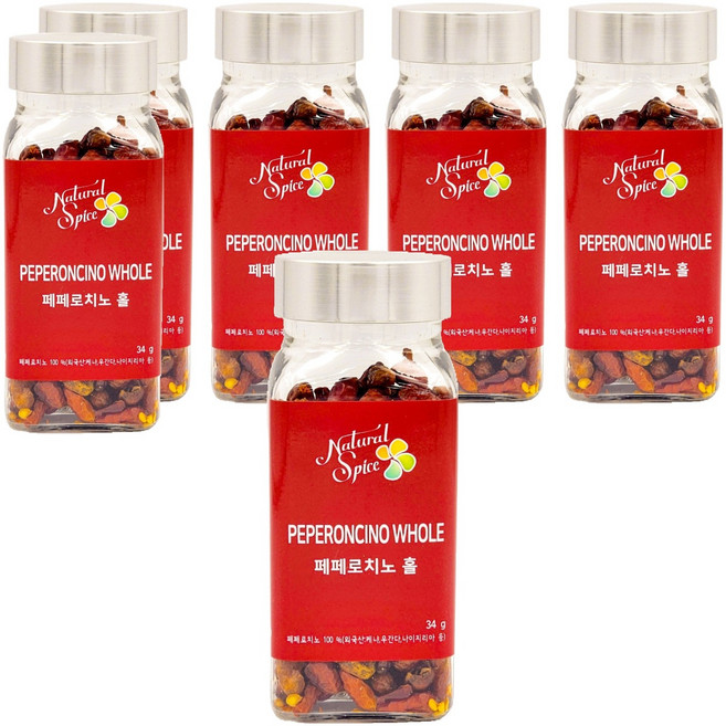 내츄럴스파이스 페페로치노 홀, 34g, 6개
