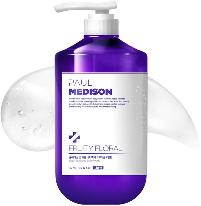 PAUL MEDISON 深層香氛沐浴乳 水果花香, 1瓶, 1077ml