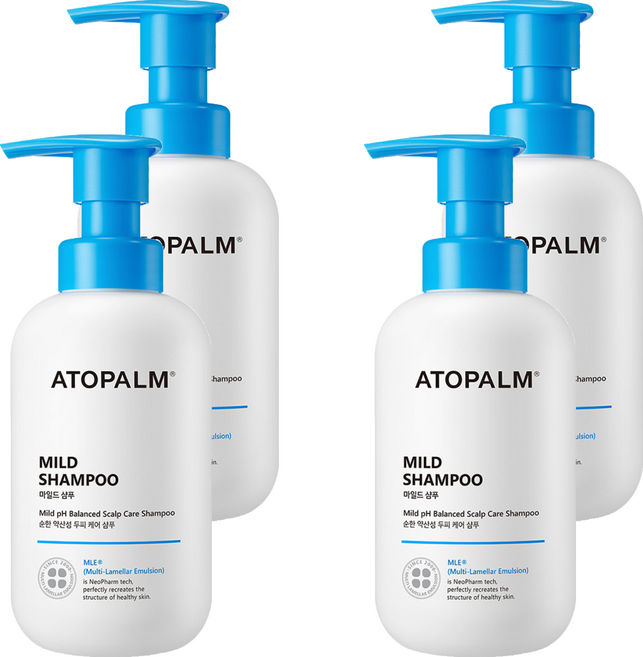 아토팜 마일드 유아샴푸, 4개, 300ml