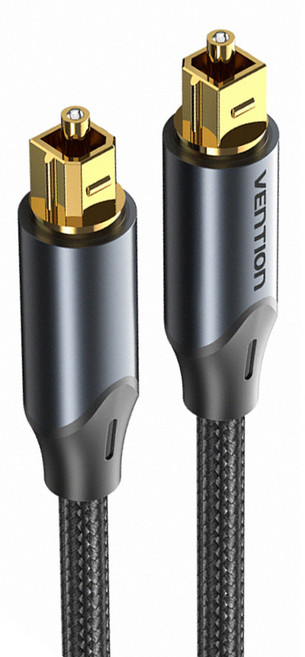 VEnTIOn 威迅 BAV系列 Hi-Fi級光纖音頻線 鋁合金款 黑色 2M, 單一商品, 1條