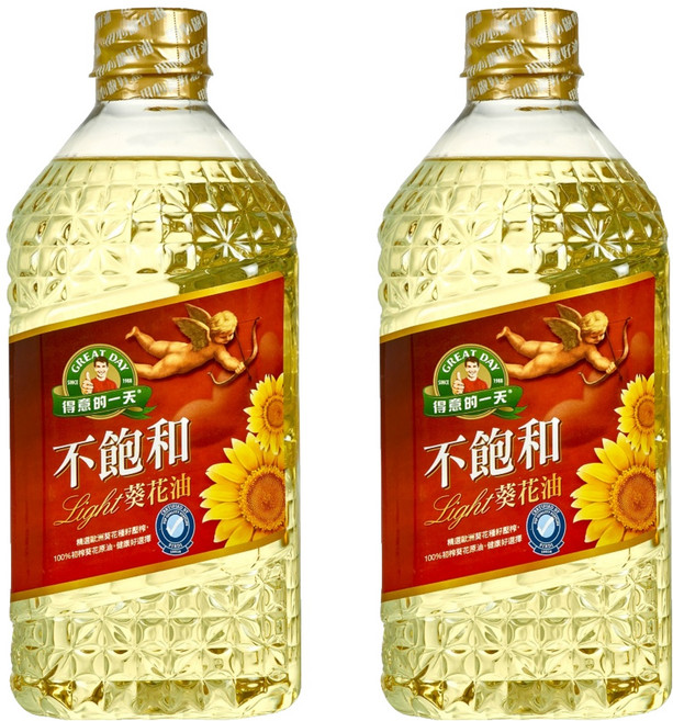 得意的一天 不飽和葵花油, 1.58L, 2瓶