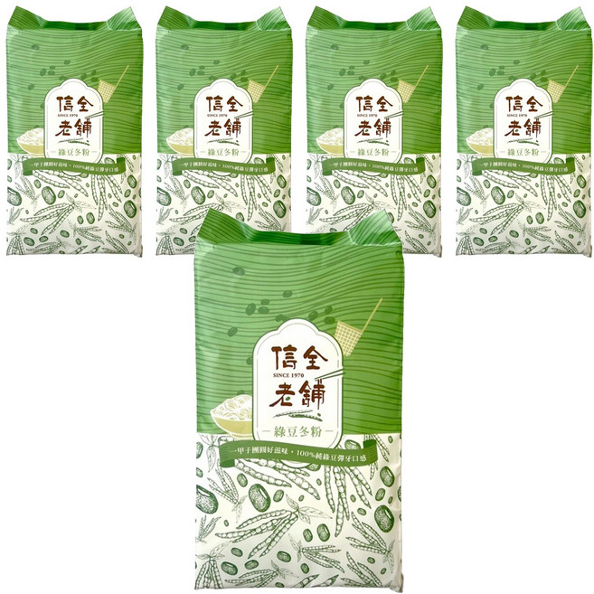 信全老舖 純綠豆冬粉, 5個, 120g
