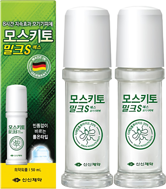 신신제약 모스키토 밀크 해충기피제, 50ml, 2개