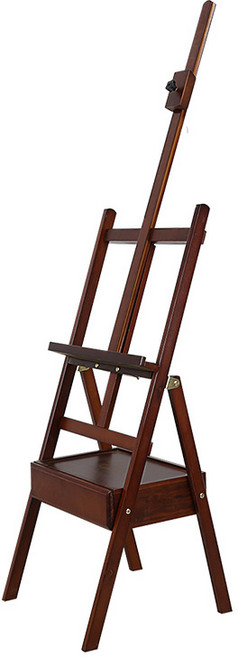 세븐집 스탠드 미술 이젤 서랍형 브라운