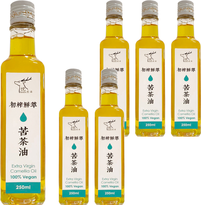 Well Life 悅生活 極鮮 野生百年老樹種苦茶油, 250ml, 6瓶