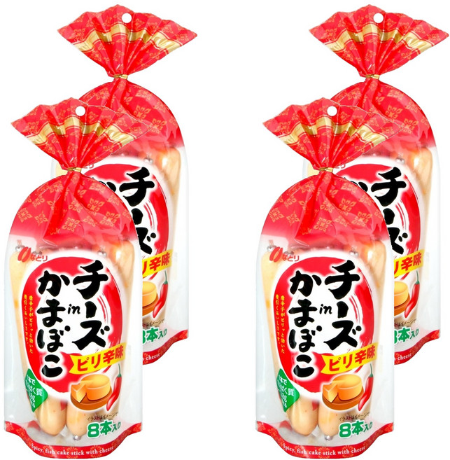 Natori Food 起司魚板棒 辣味 8入, 232g, 4袋