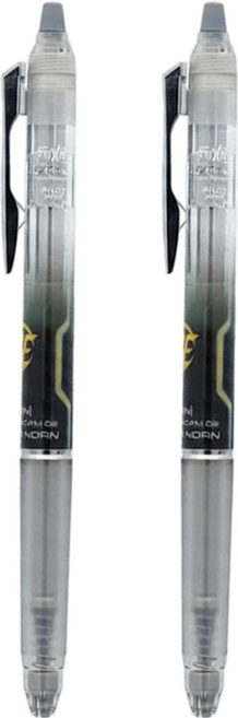 PILOT 百樂 FRIXION 鋼彈系列 ZONE按鍵魔擦筆 0.5mm, 報喪女妖 灰色, 2支