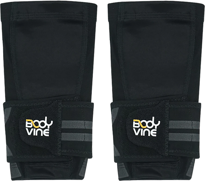 BODYVINE 巴迪蔓 超肌感貼紮護肘, 灰色, 2個