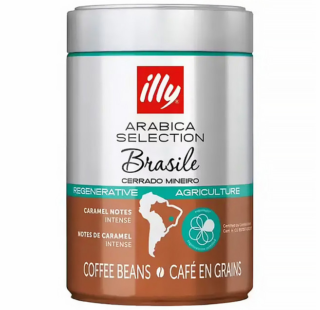 illy 意利 巴西風味咖啡豆 14887, 1罐, 250g, 咖啡豆(無研磨)